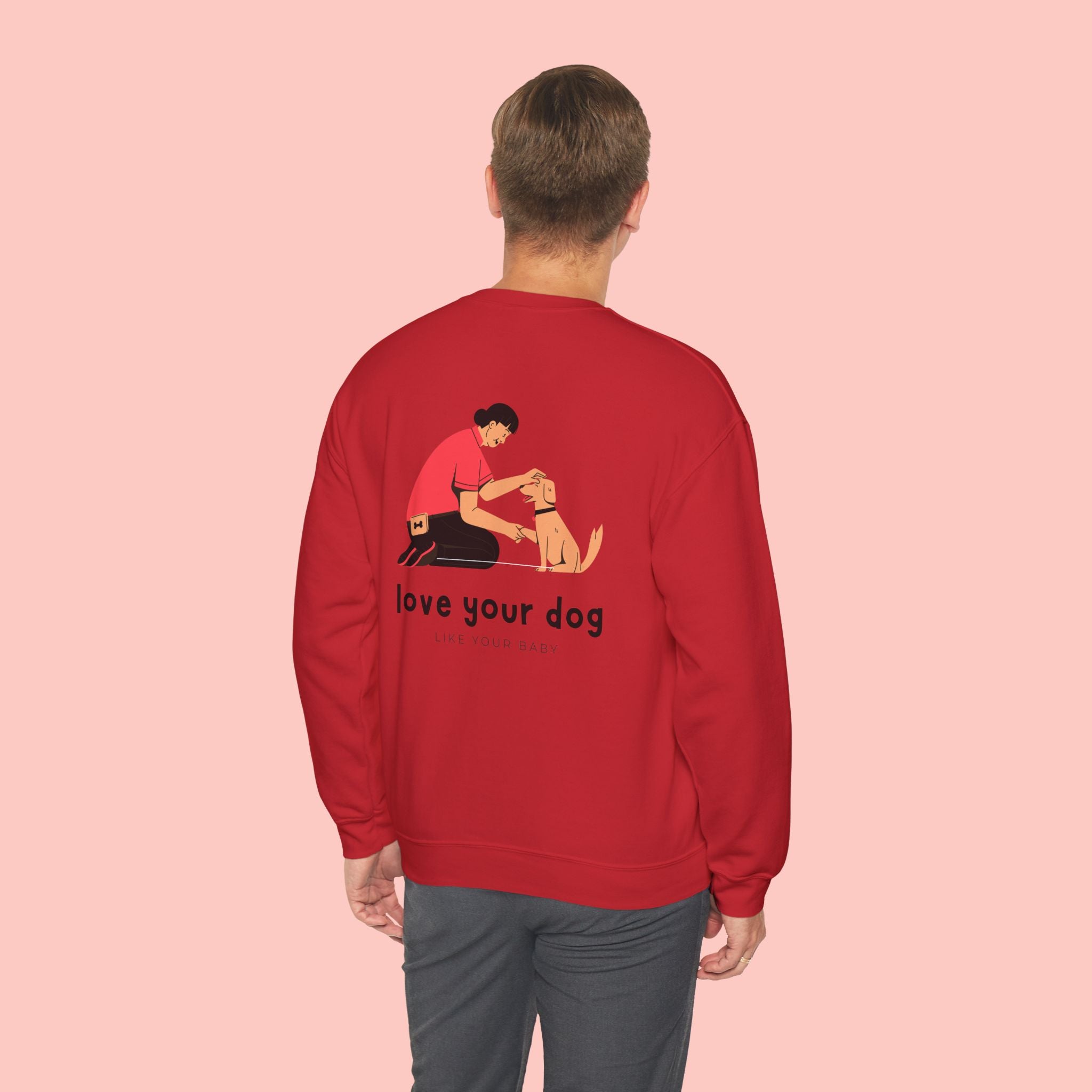 Love Your Dog Crewneck Sweatshirt — Cute Pet Lover Graphic