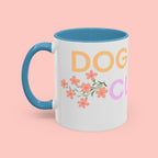 Dog Mom Club Accent Coffee Mug – Colorful Paw Print 11/15oz