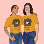 Dog Mother Wine Lover T-Shirt — Cute Cartoon Dog Graphic Tee