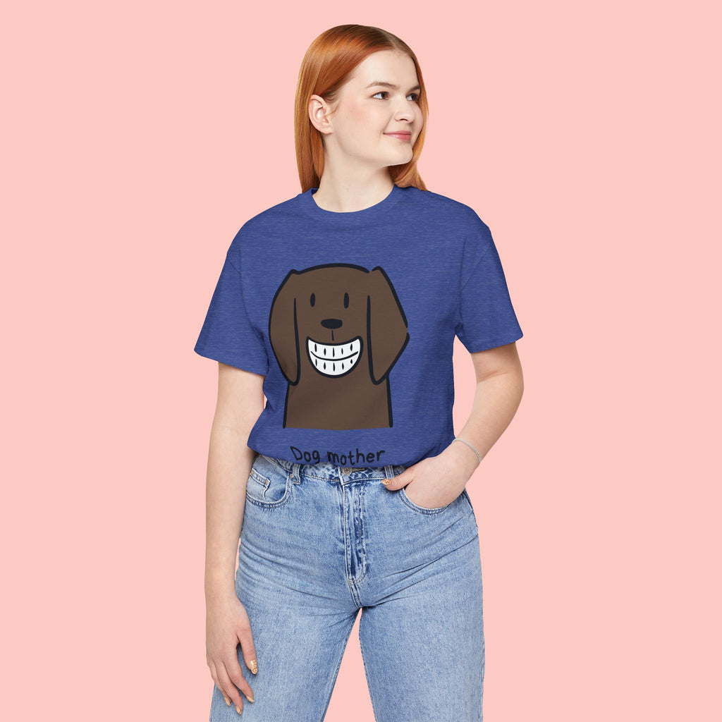 Dog Mother Wine Lover T-Shirt — Cute Cartoon Dog Graphic Tee