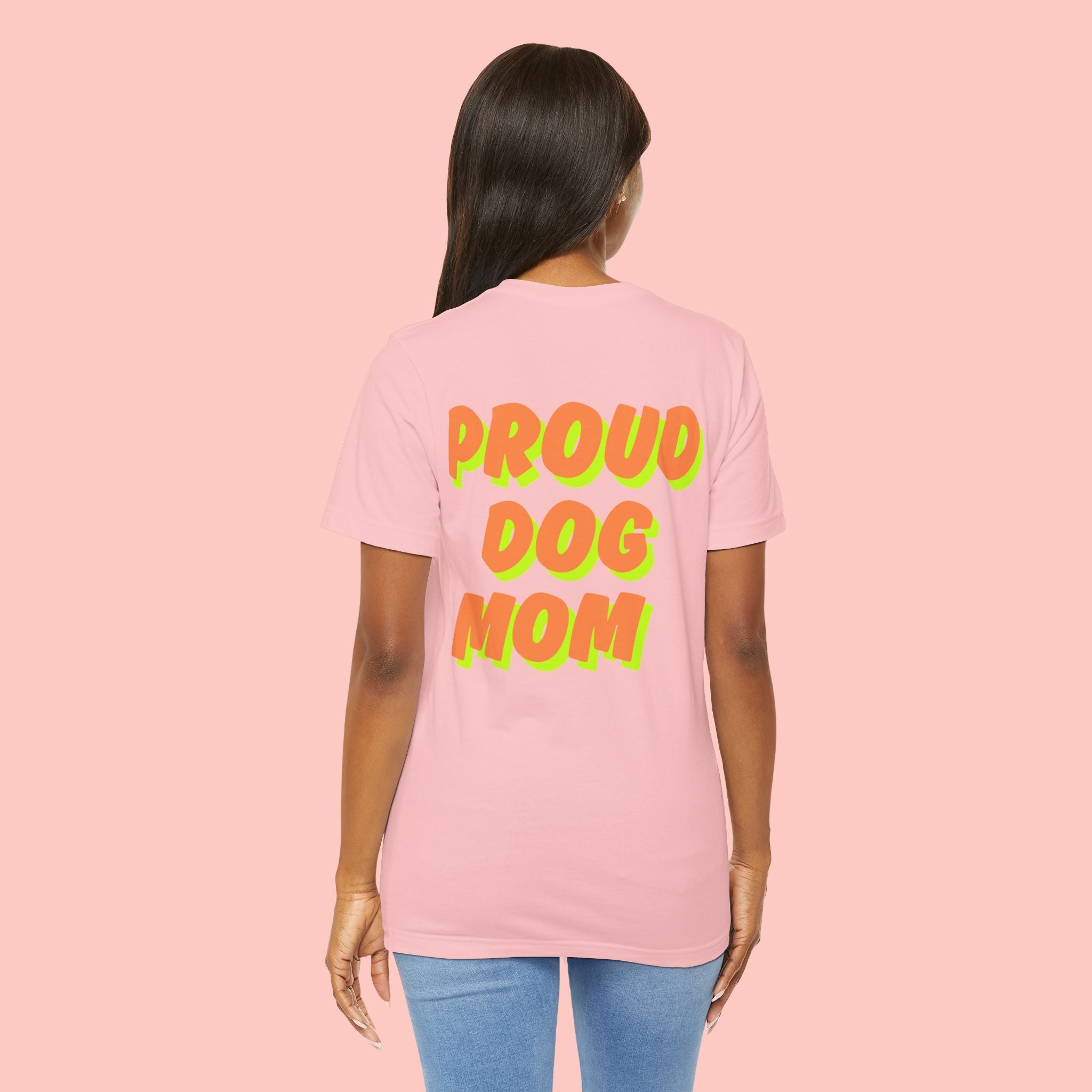 Proud Dog Mom T-Shirt — Bold Retro Text Tee for Dog Lovers