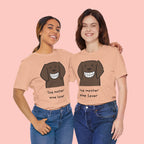 Dog Mother Wine Lover T-Shirt — Cute Cartoon Dog Graphic Tee