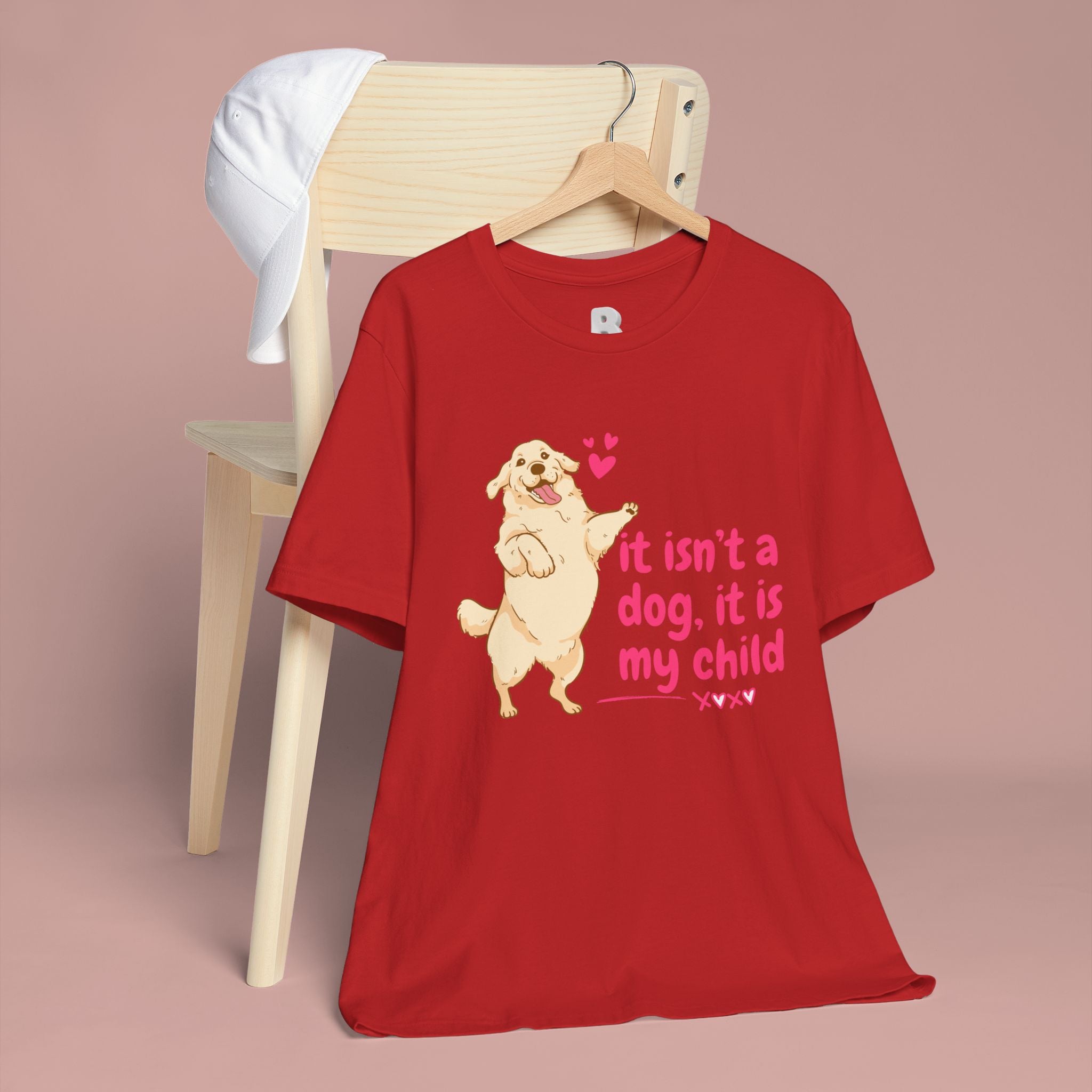Dog Mom T-Shirt — "It Isn’t a Dog, It Is My Child" Cute Golden Retriever Tee
