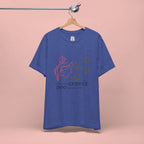Dog Cuddle Tee – "Would Rather Cuddle My Dog" Paw Print Floral T-Shirt