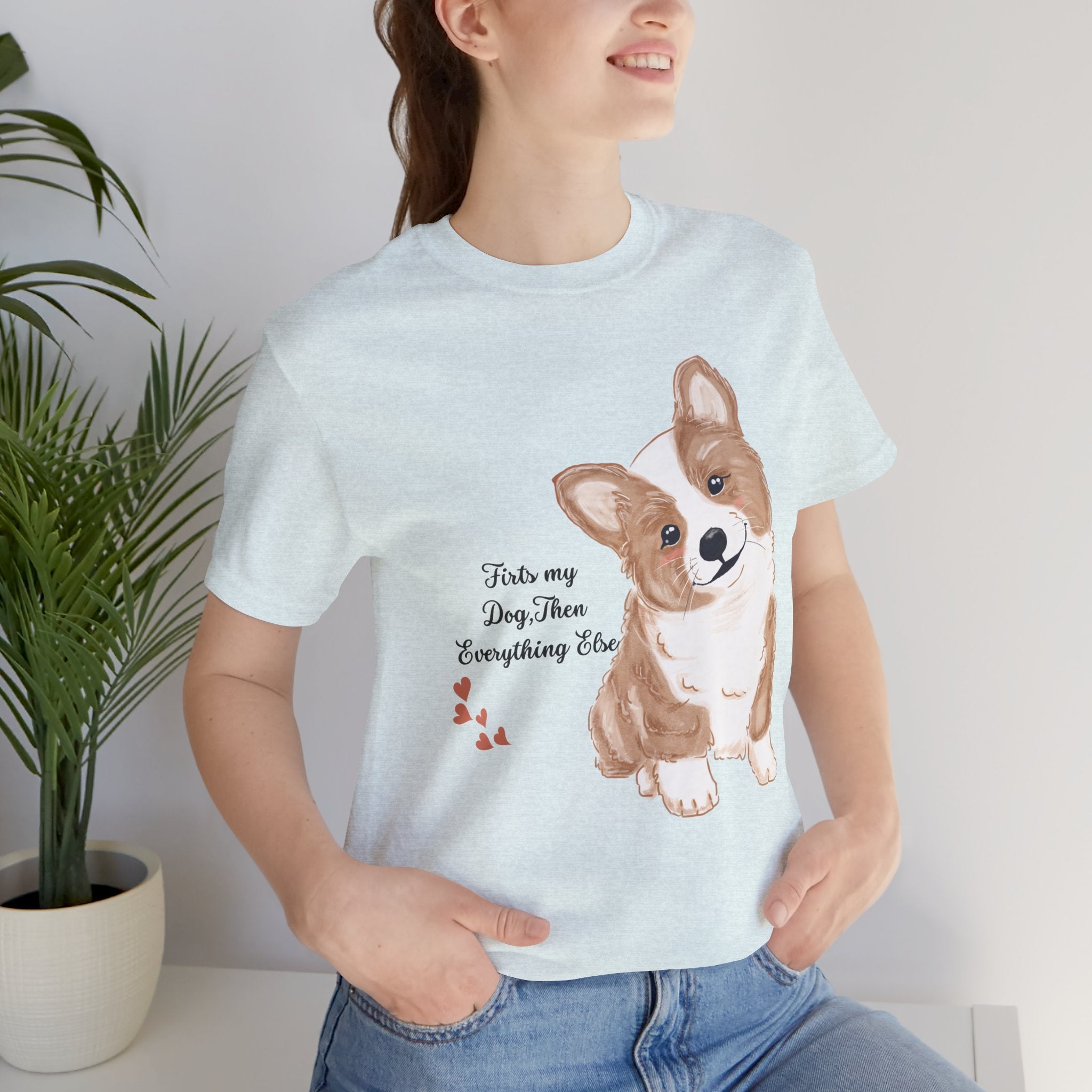 Corgi Love T-Shirt — "This my dog, then everything else" Cute Pet Tee