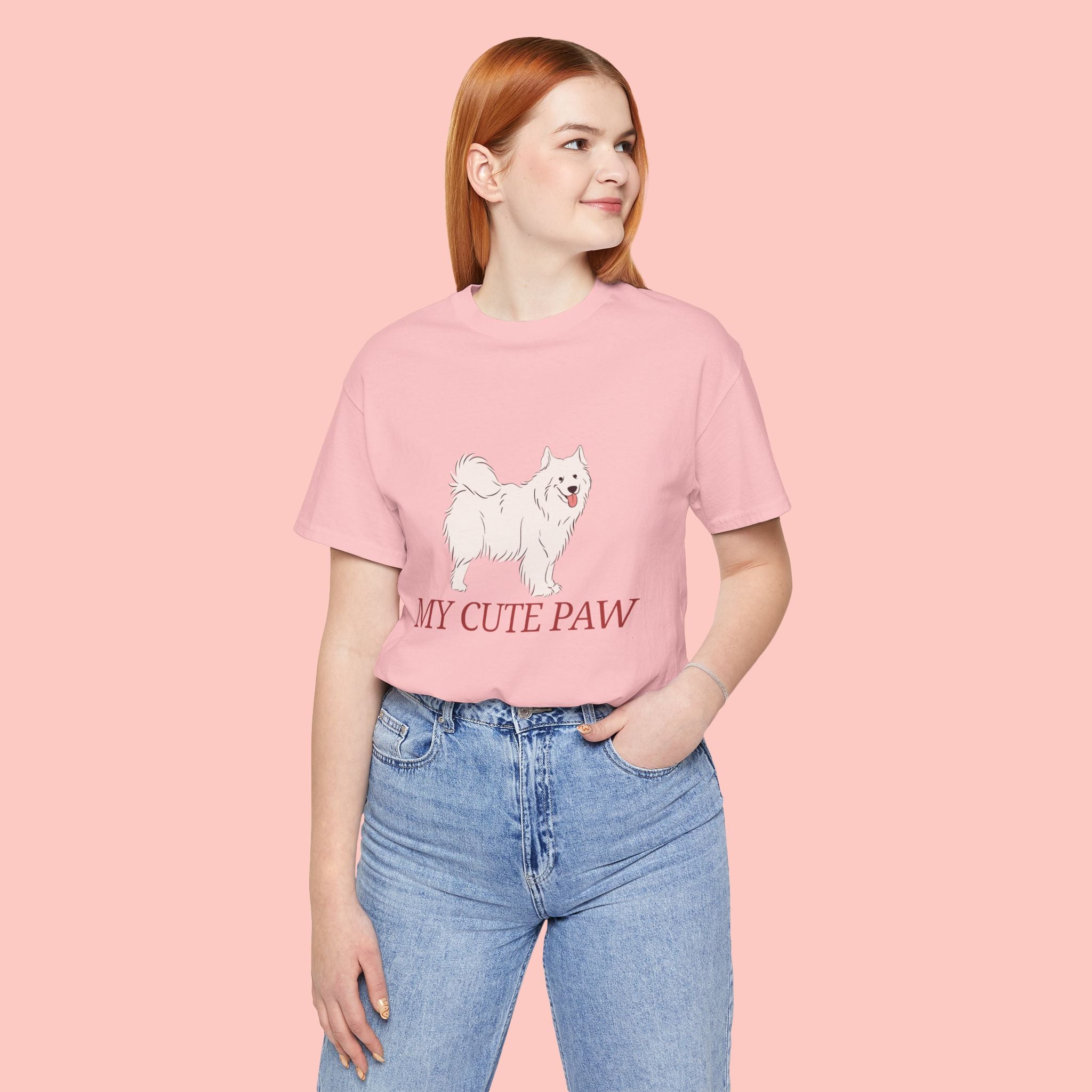 My Cute Paw Samoyed T‑Shirt — Cute Dog Graphic Tee for Pet Lovers