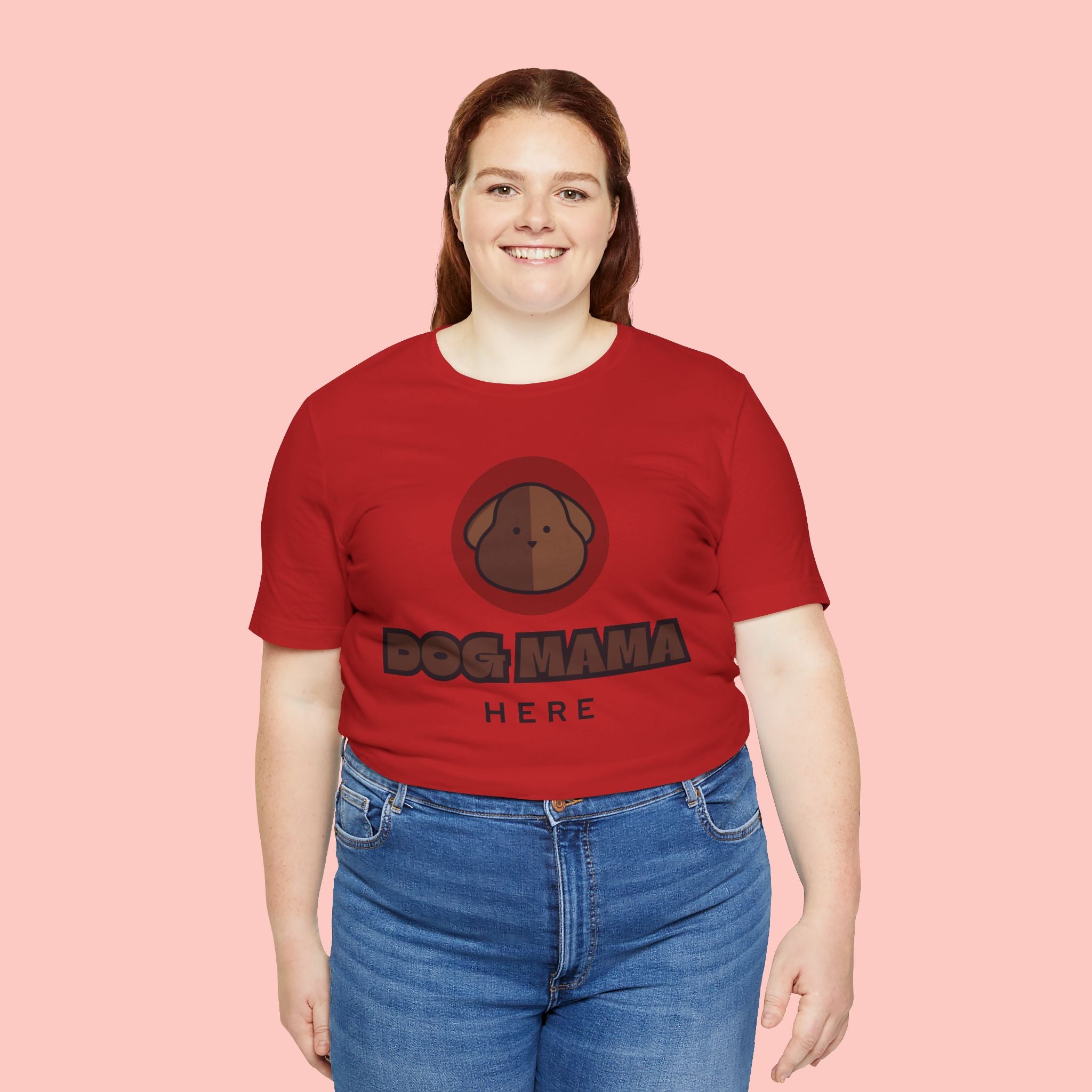 Dog Mama T-Shirt – Cute Brown Pup Graphic Tee