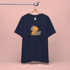 Zoom Meeting Approved Tee — Cute Puppy with Headset Laptop Graphic