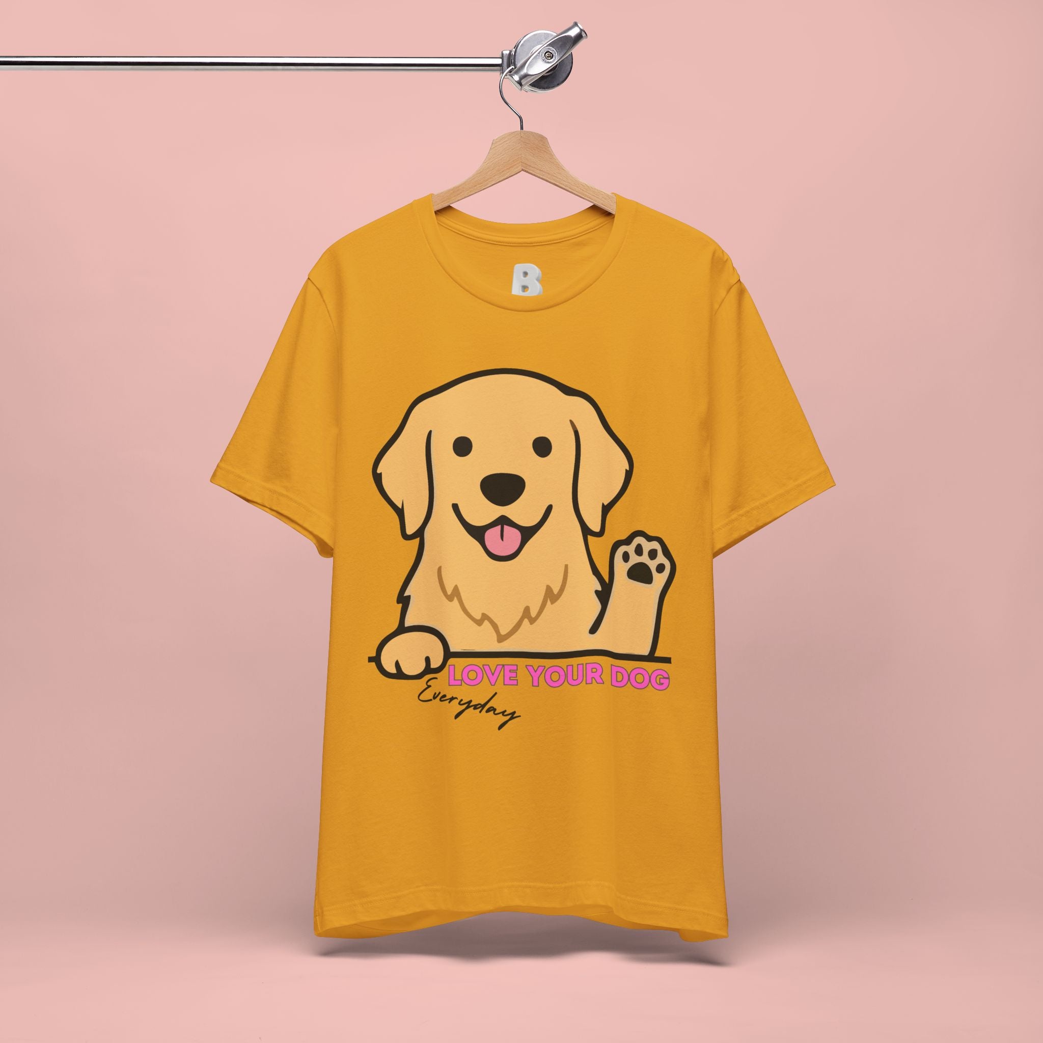 Love Your Dog Tee — Cute Golden Retriever Graphic T-Shirt