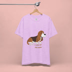 Dog Mom T‑Shirt — Cute Basset Hound I Love My Dog Mom Tee
