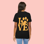 Love Paw Graphic Tee — Pet Lover T‑Shirt (LOVE with Paw Print)
