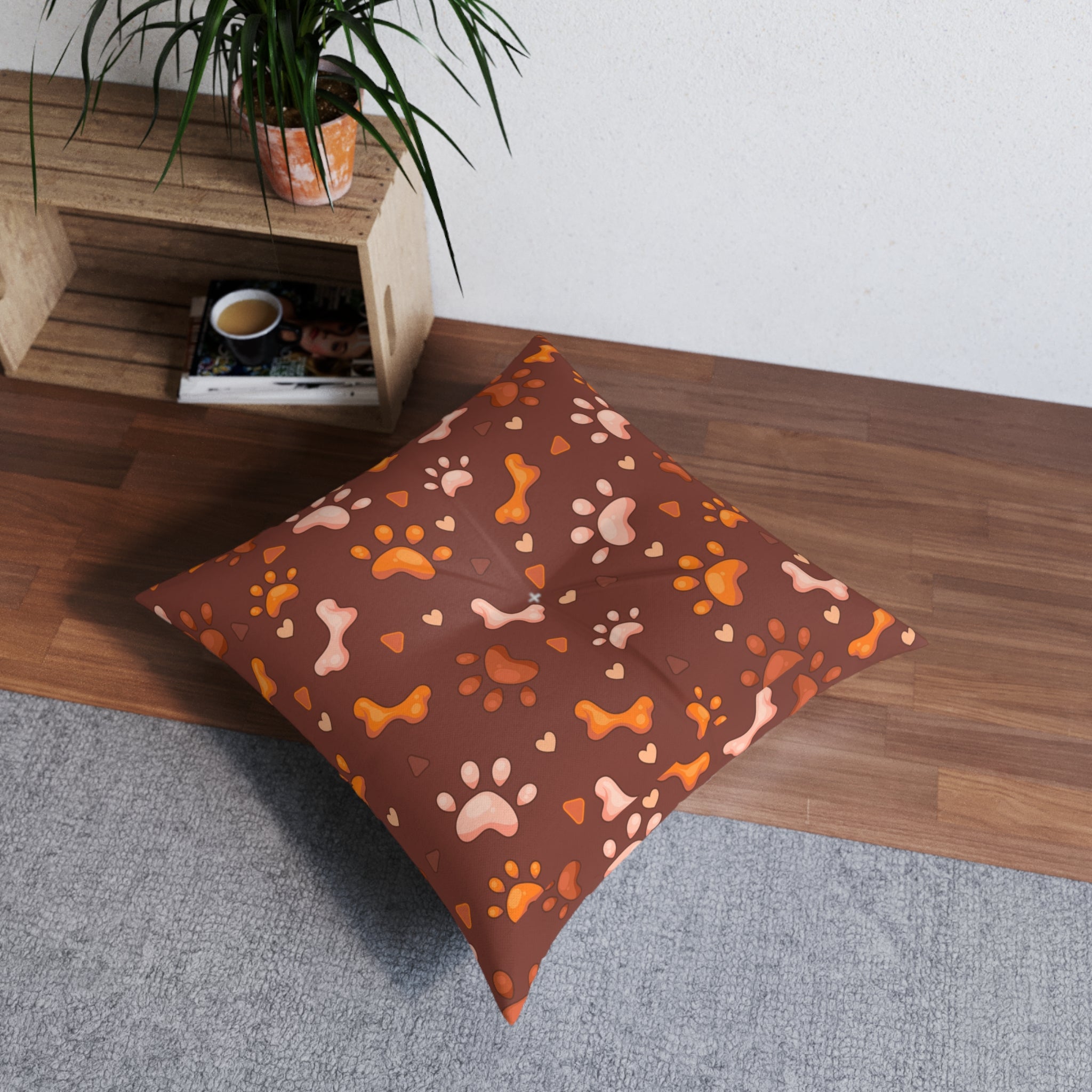 Tufted Floor Pillow, Square