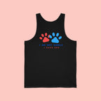 Dog Lover Tank Top — “I Am Not Single I Have Dog” Paw Print Tank