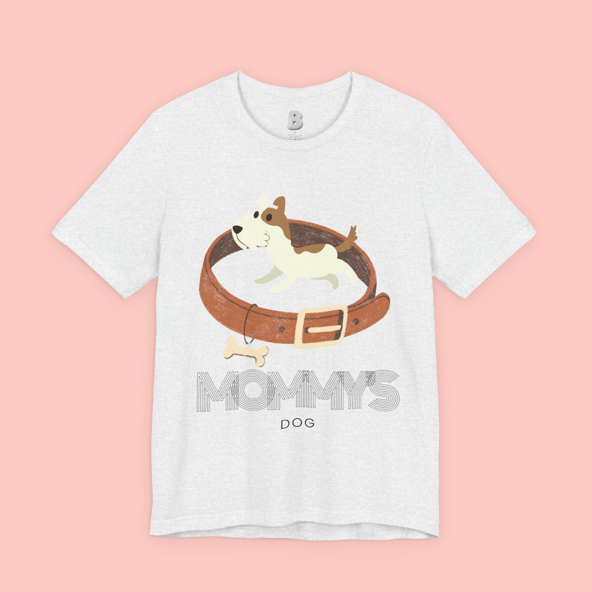 Mommy's Dog T-Shirt – Cute Puppy & Collar Graphic Tee for Dog Moms