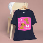 Dog Mom T-Shirt — Cute Pink "D for Dog, M for Mom" Graphic Tee