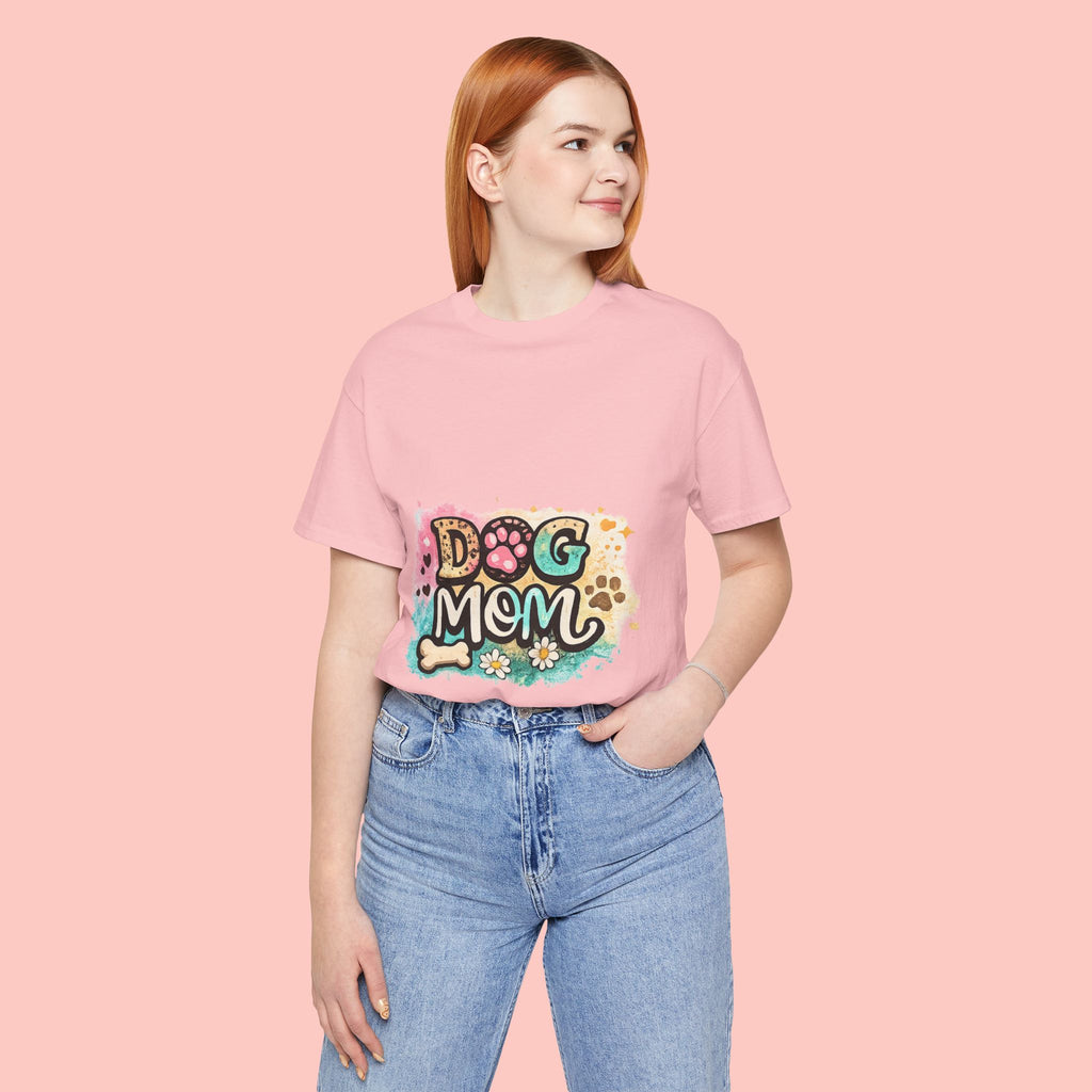 Dog Mom T-Shirt – Cute Paw Print Graphic Tee for Pet Lovers