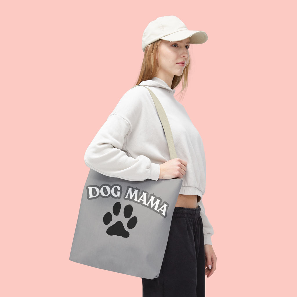 Dog Mama Paw Print Tote Bag – Cute Pet Lover Gift
