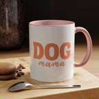 Dog Mama Coffee Mug — Cute Heart Accent Ceramic Mug (11/15 oz)