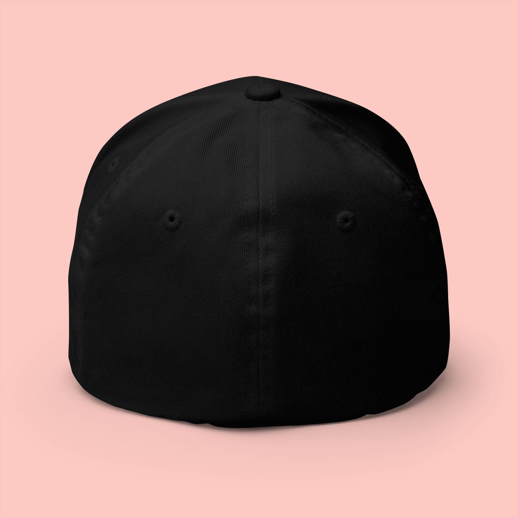 Dog Mom Embroidered Cap – White Structured Baseball Hat