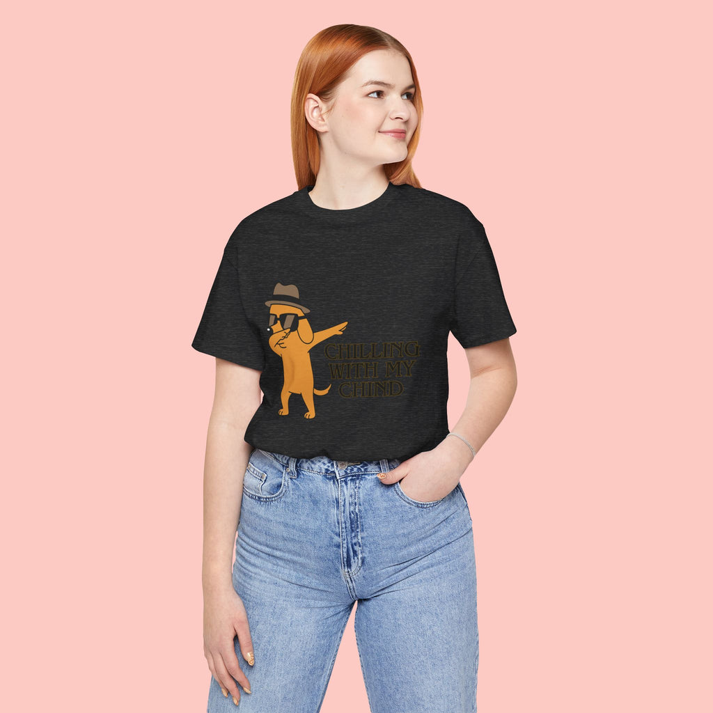Chilling With My Chind T-Shirt — Funny Dabbing Cat Graphic Tee