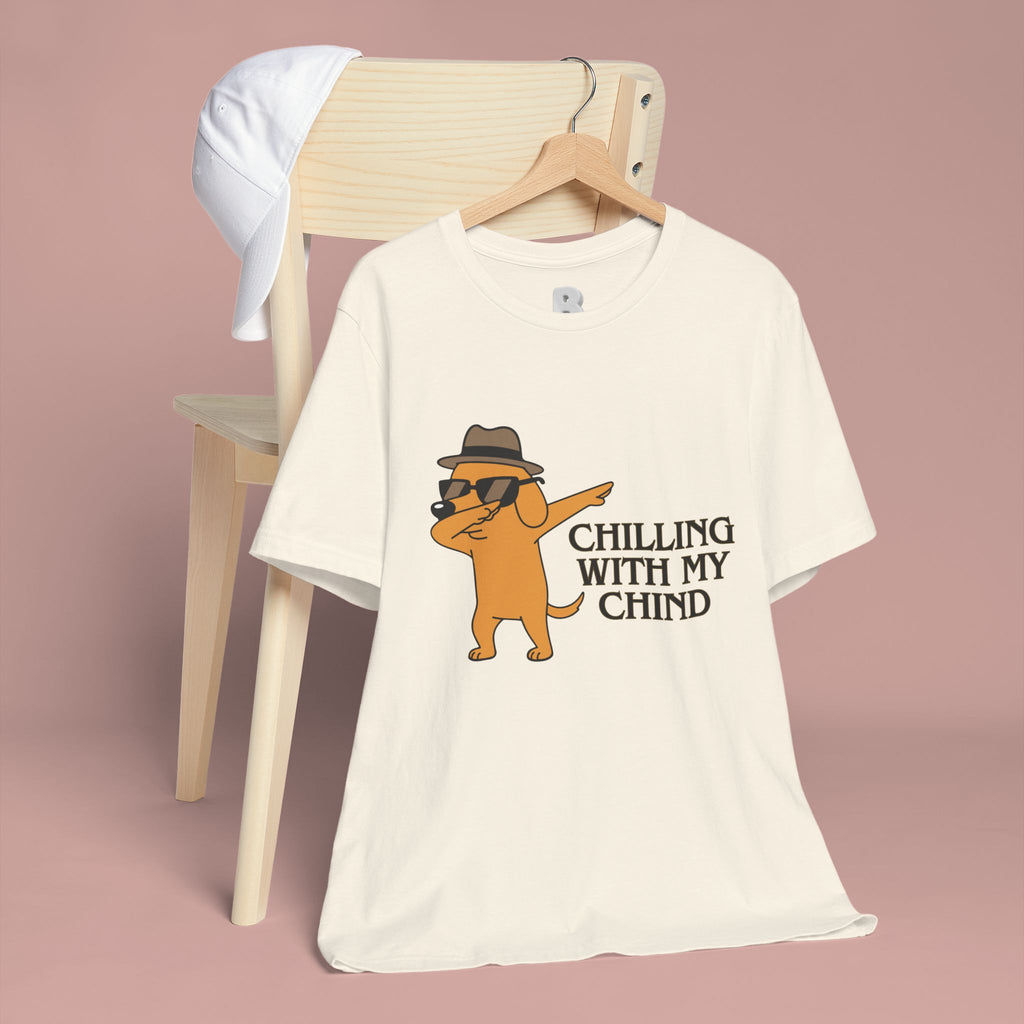Chilling With My Chind T-Shirt — Funny Dabbing Cat Graphic Tee