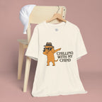 Chilling With My Chind T-Shirt — Funny Dabbing Cat Graphic Tee