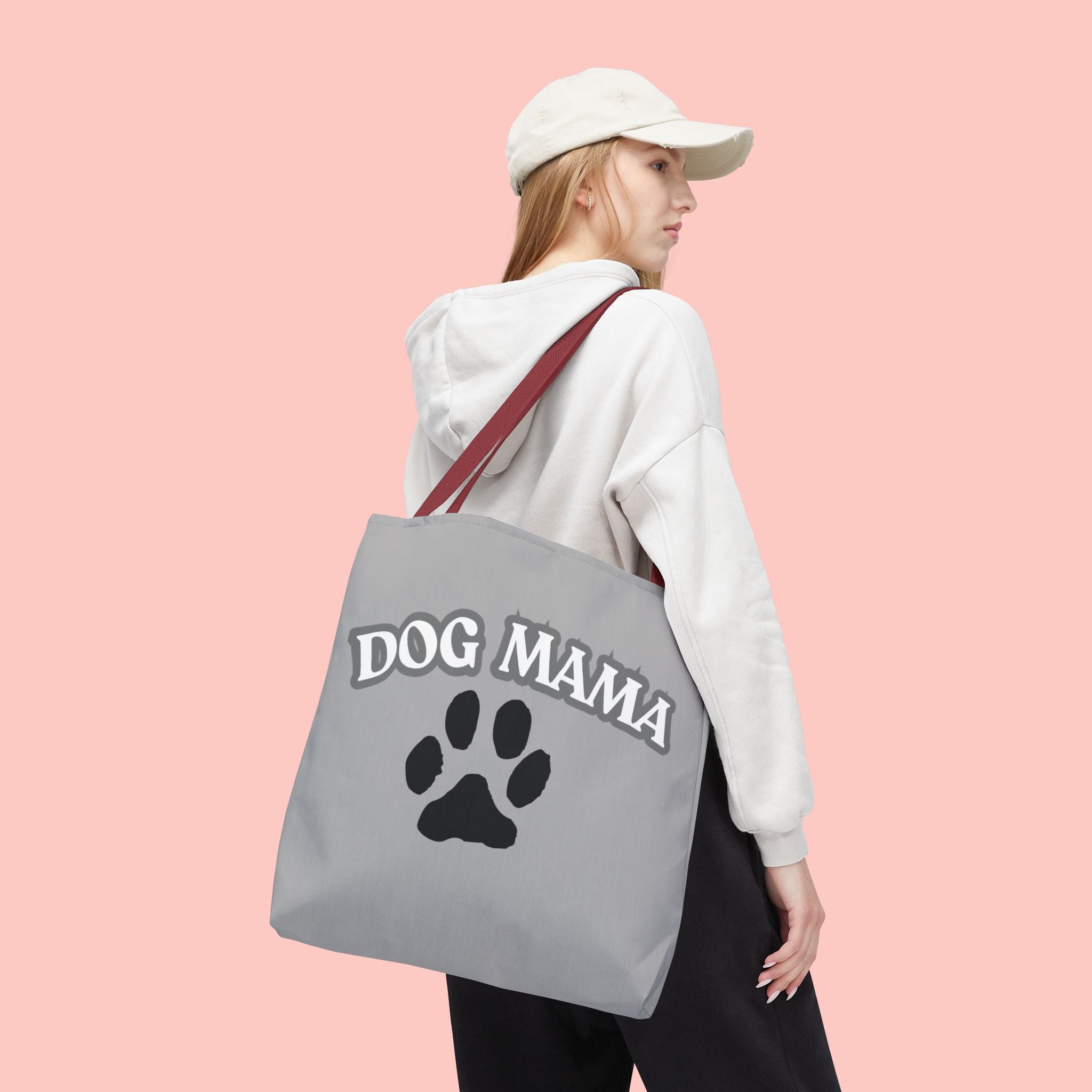 Dog Mama Paw Print Tote Bag – Cute Pet Lover Gift