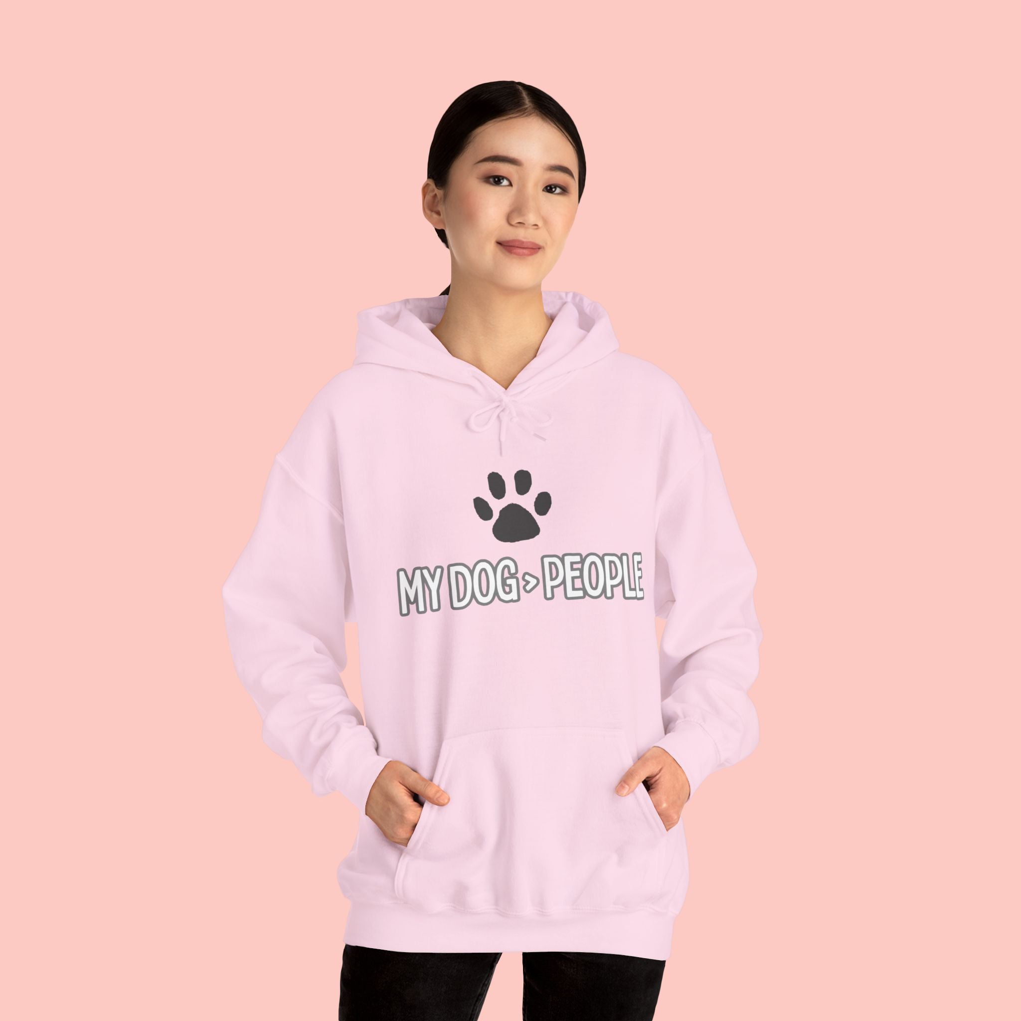 My Dog People Hoodie — Paw Print Graphic Dog Lover Sweatshirt