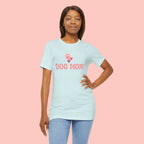 Dog Mom T-Shirt — Pink Paw Graphic Tee for Dog Lovers