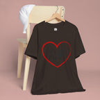 Dog Mom Heart Paw T‑Shirt