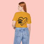 Dog Mom Heart Paw T-Shirt – Cute Pet Lover Tee