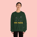 Dog Mama Crewneck Sweatshirt – Cute Paw Print & Puppy Graphic