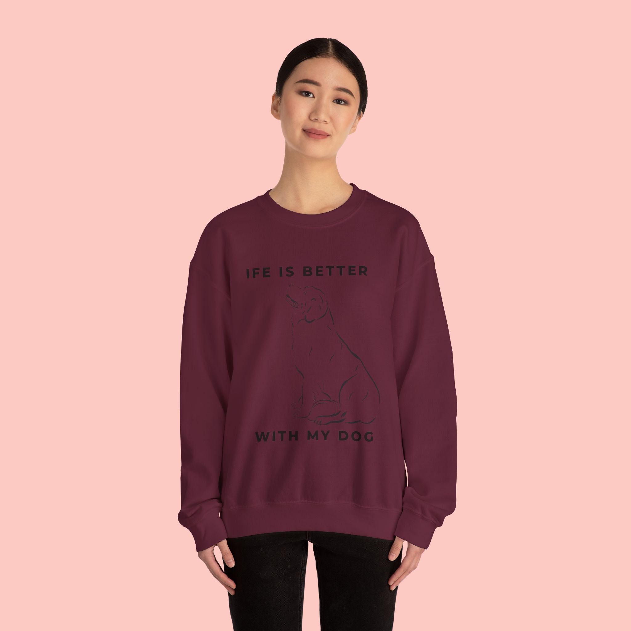 Dog Mom Sweatshirt – 'Dog Mom' Polaroid Graphic Crewneck