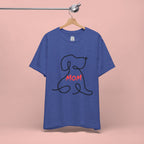 Mom Dog T-Shirt — Minimal Line Art Puppy Tee for Dog Moms, Mother's Day Gift
