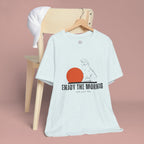 Enjoy the Morning Dog T-Shirt — Graphic Sunrise Pet Lover Tee
