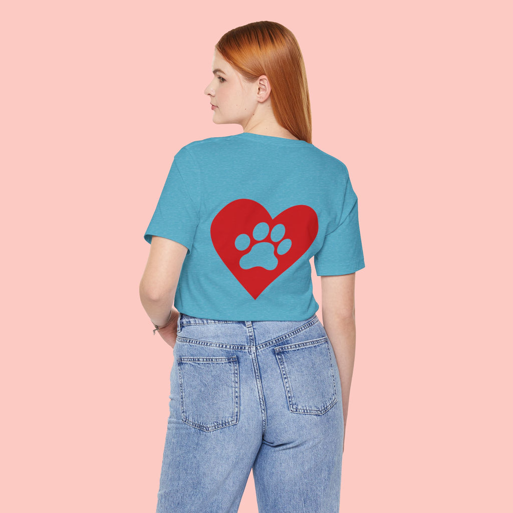 Pet Lover Heart Paw T-Shirt