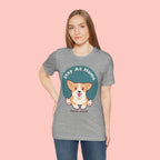 Stay At Home Dog Mom T-Shirt — Cute Corgi Graphic Tee