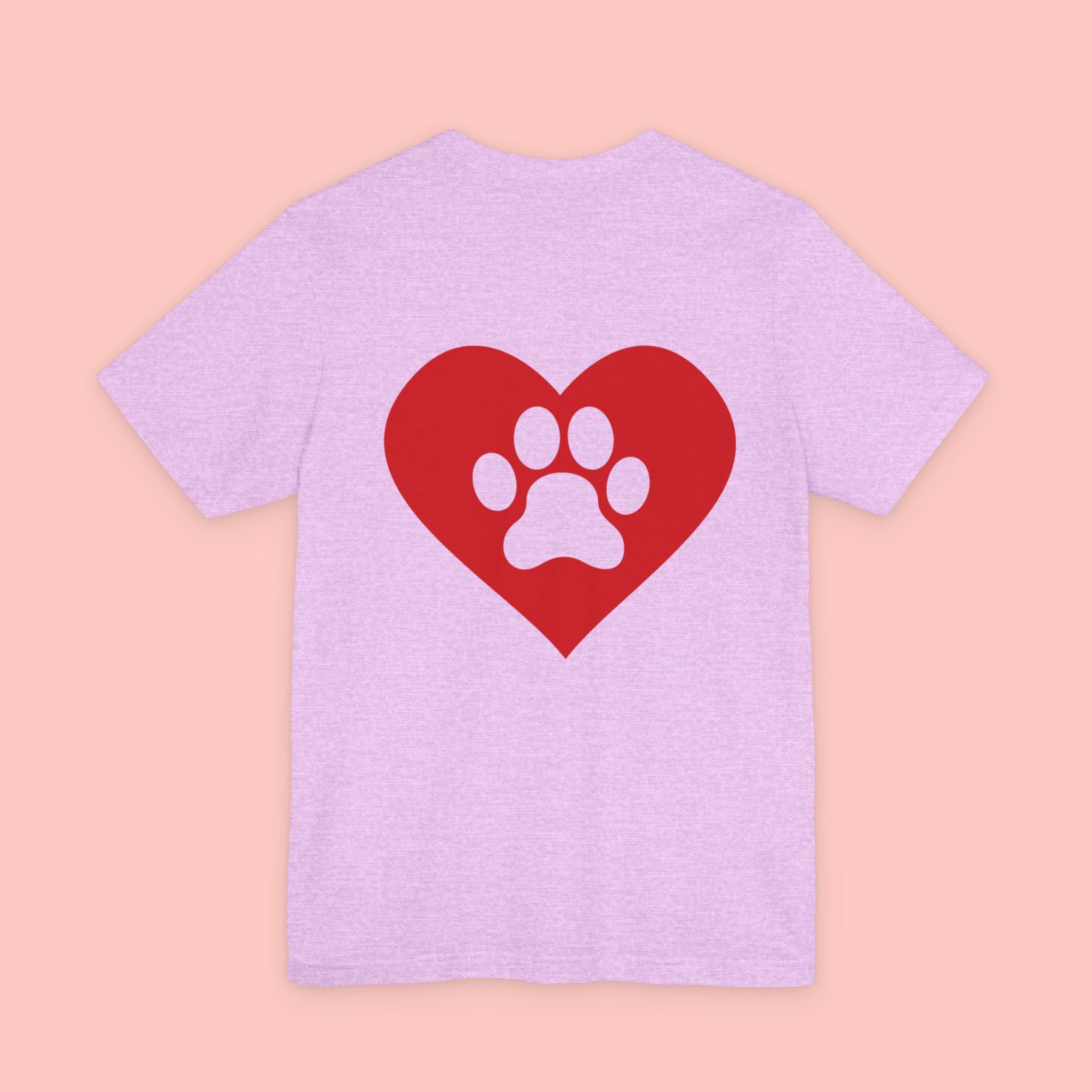 Pet Lover Heart Paw T-Shirt