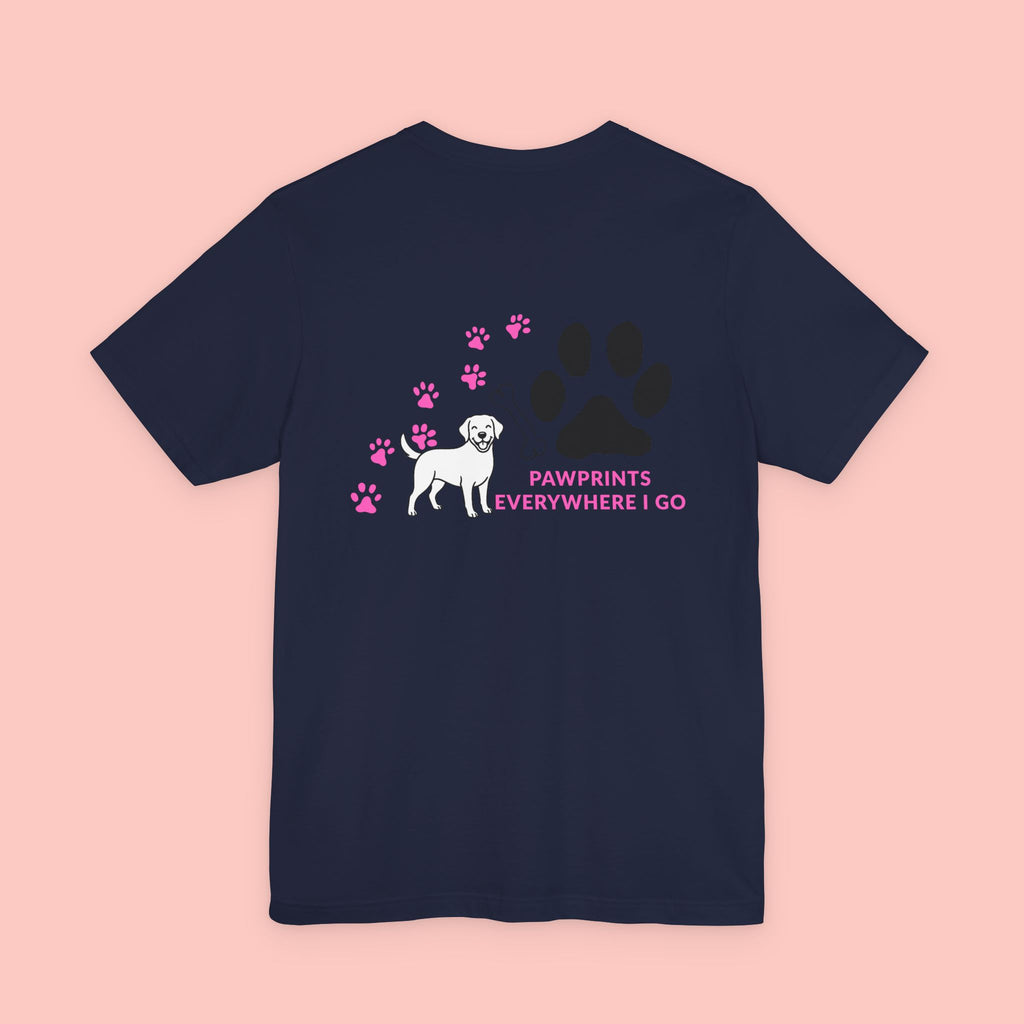 Pawprints Everywhere Tee — Dog Lover Short Sleeve Shirt