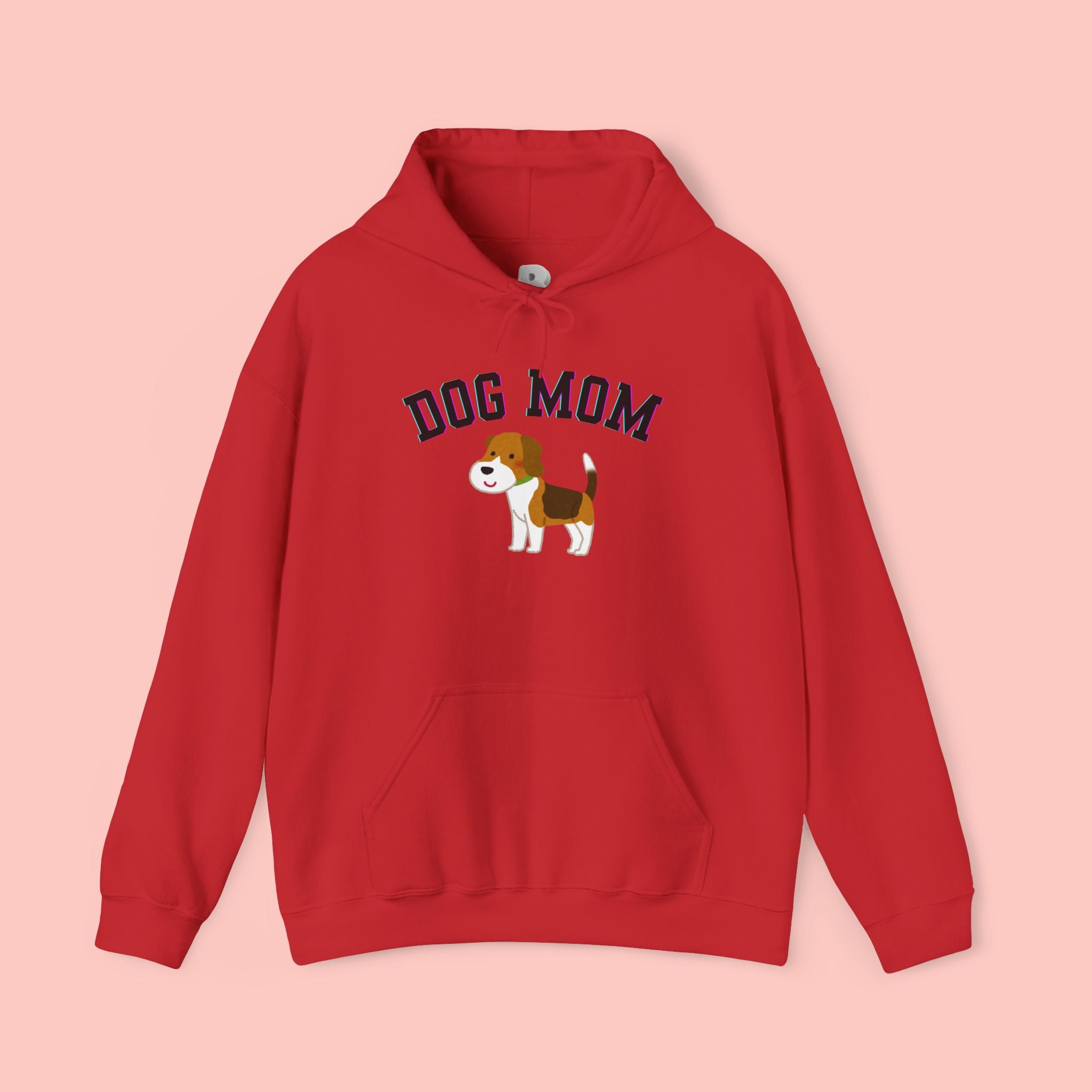 Dog Mom Hoodie — Cute Beagle Graphic Sweatshirt for Pet Lovers
