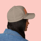 Dog Mom Embroidered Cap – White Structured Baseball Hat