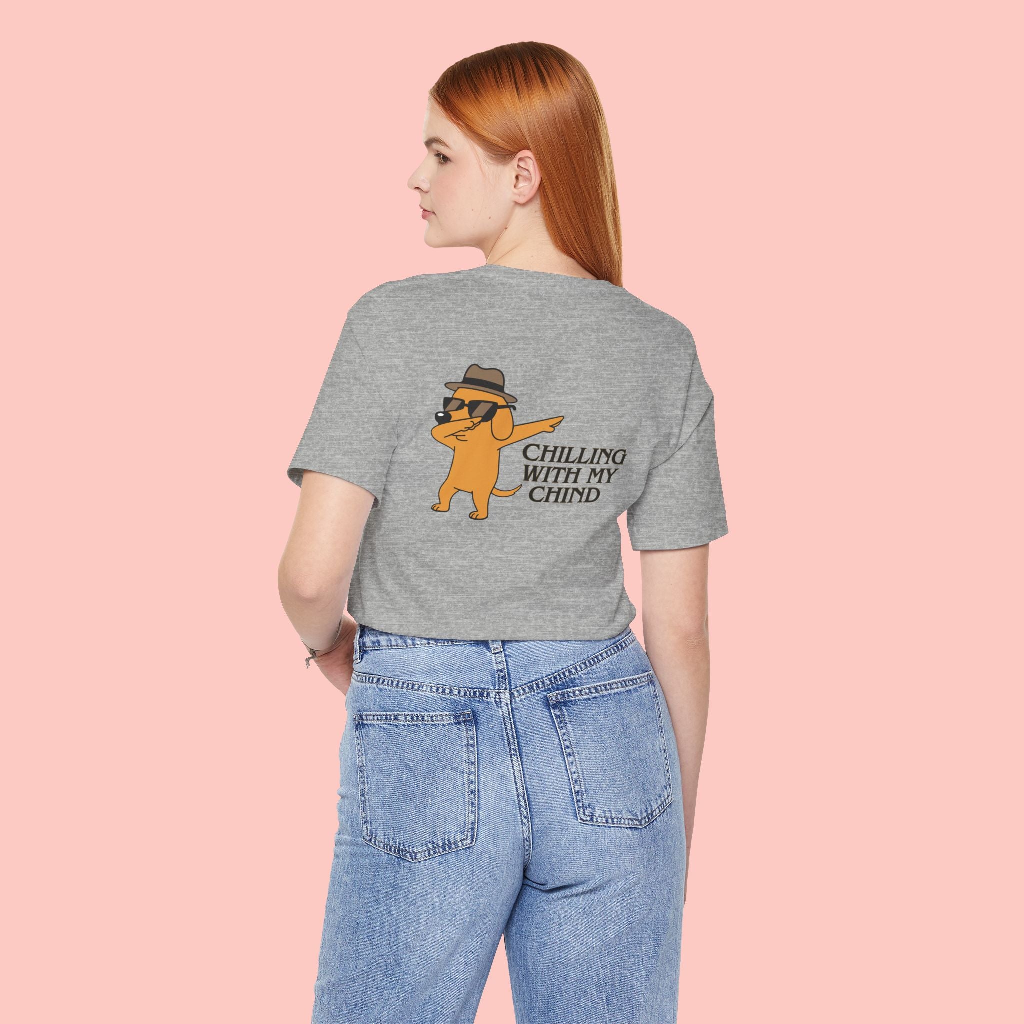Chilling With My Chind Tee — Funny Dab Cat Graphic T-Shirt