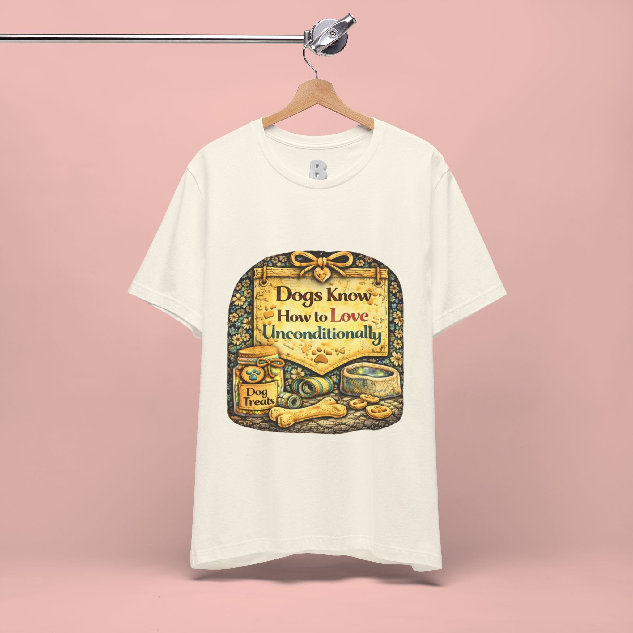 Dog Lovers T‑Shirt – "Dogs Know How to Love Unconditionally" Vintage Design