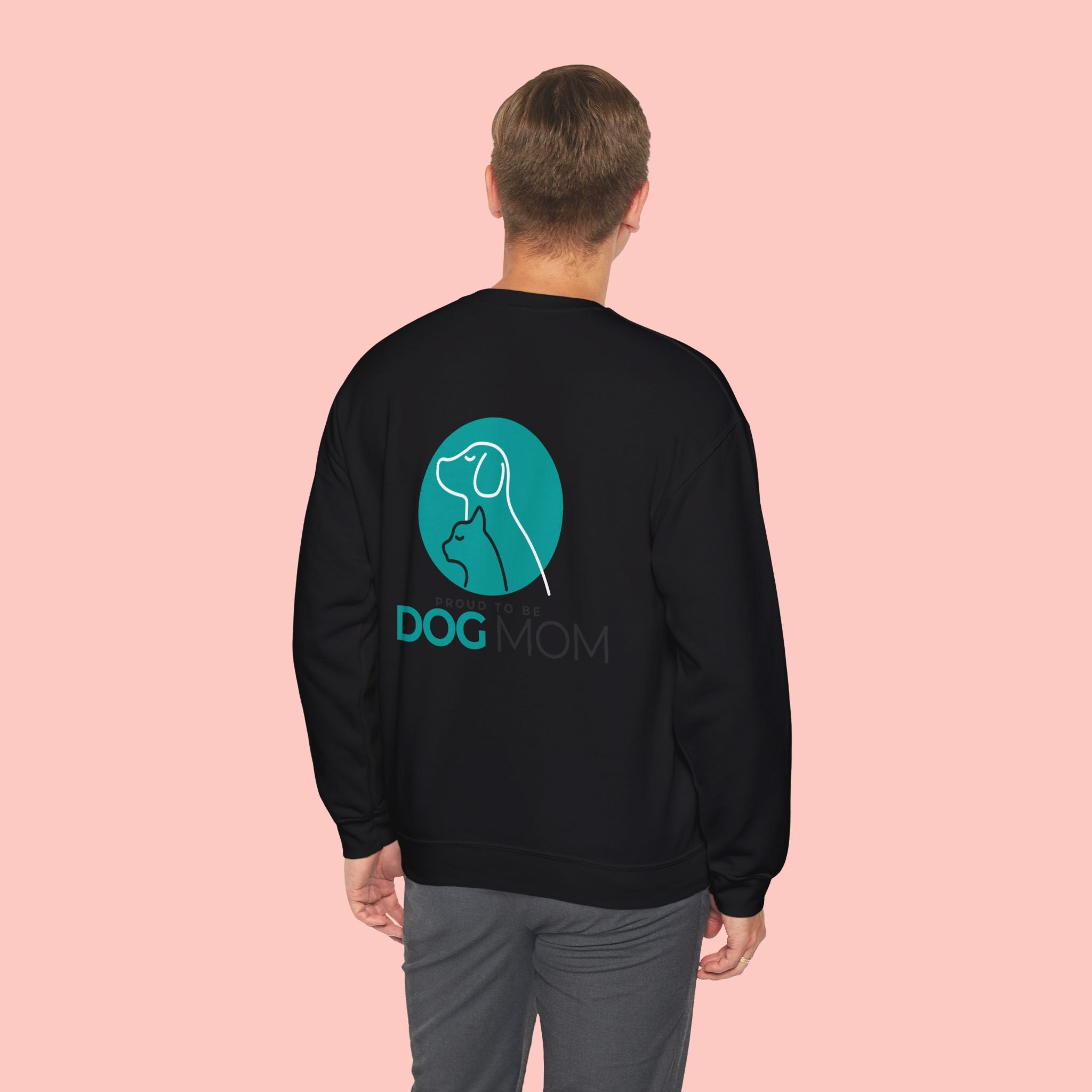 Dog Mom Crewneck Sweatshirt — Proud To Be Dog Mom Graphic