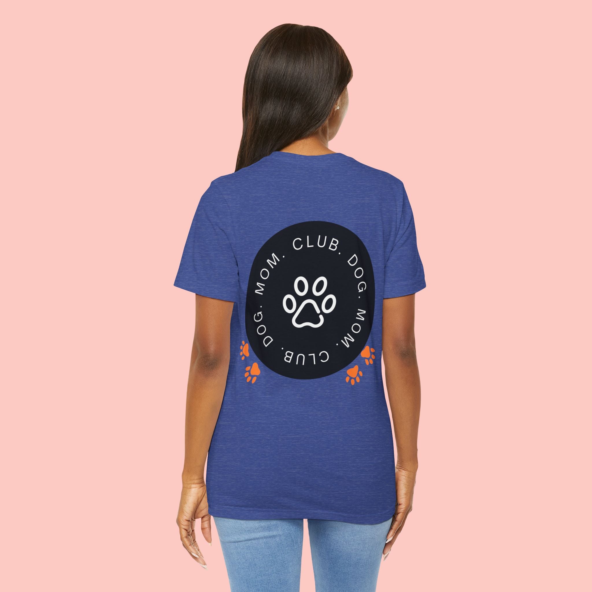Dog Mom Club T-Shirt — Paw Print Graphic Tee for Pet Lovers