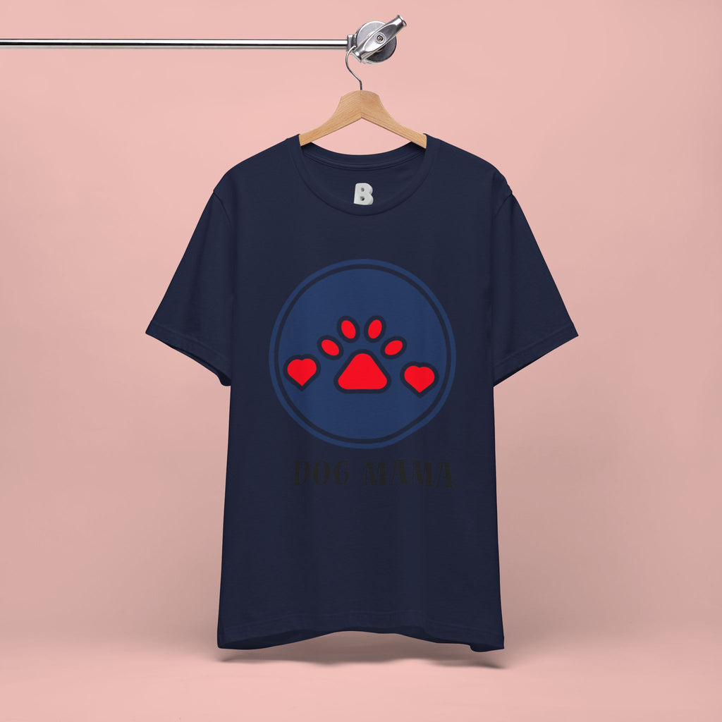 Dog Mama T-Shirt — Cute Paw & Heart Graphic Tee for Dog Lovers