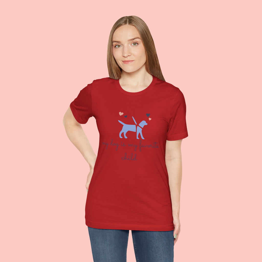 Dog Lover T‑Shirt — "My Dog Is My Favorite Child" Cute Puppy Graphic Tee