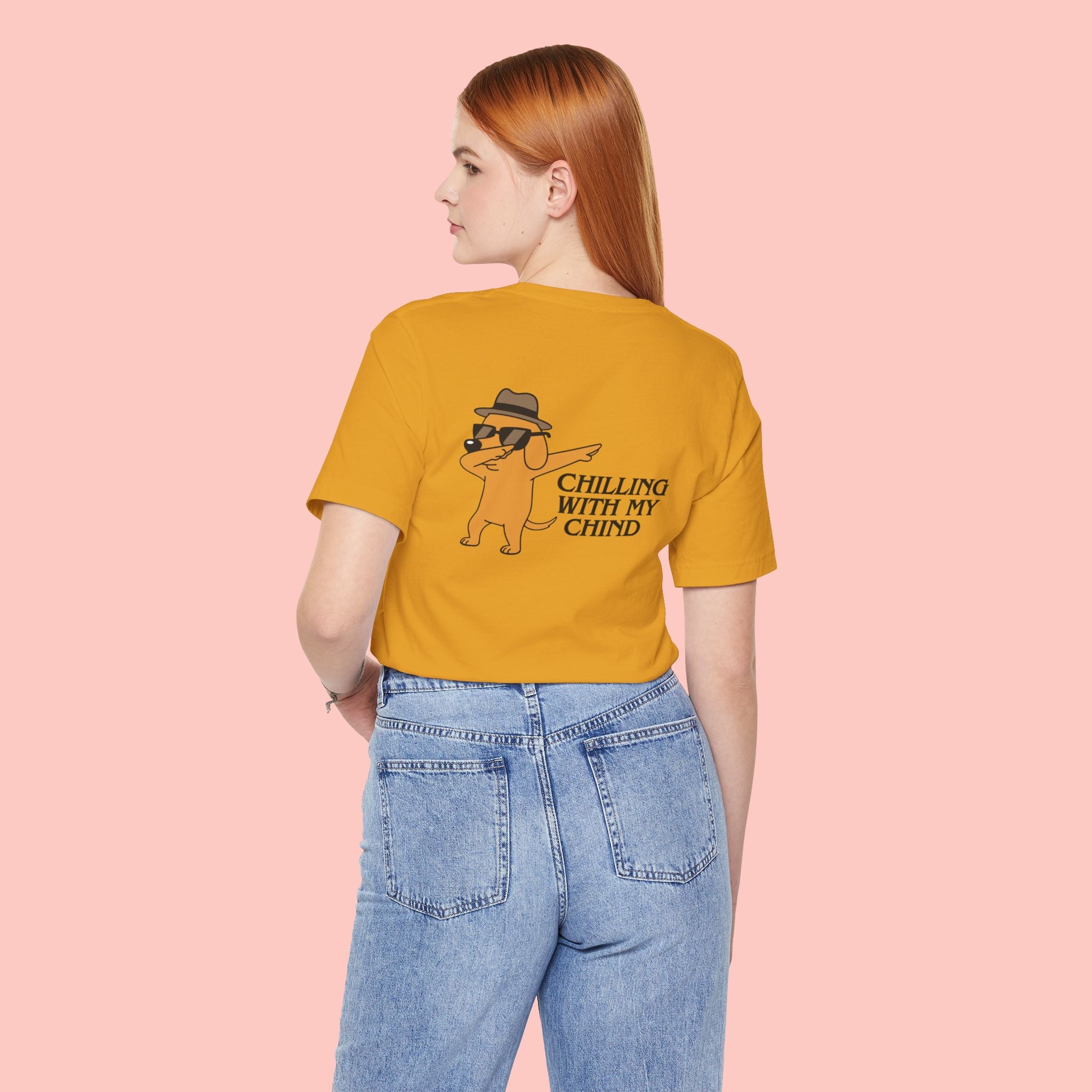 Chilling With My Chind Tee — Funny Dab Cat Graphic T-Shirt