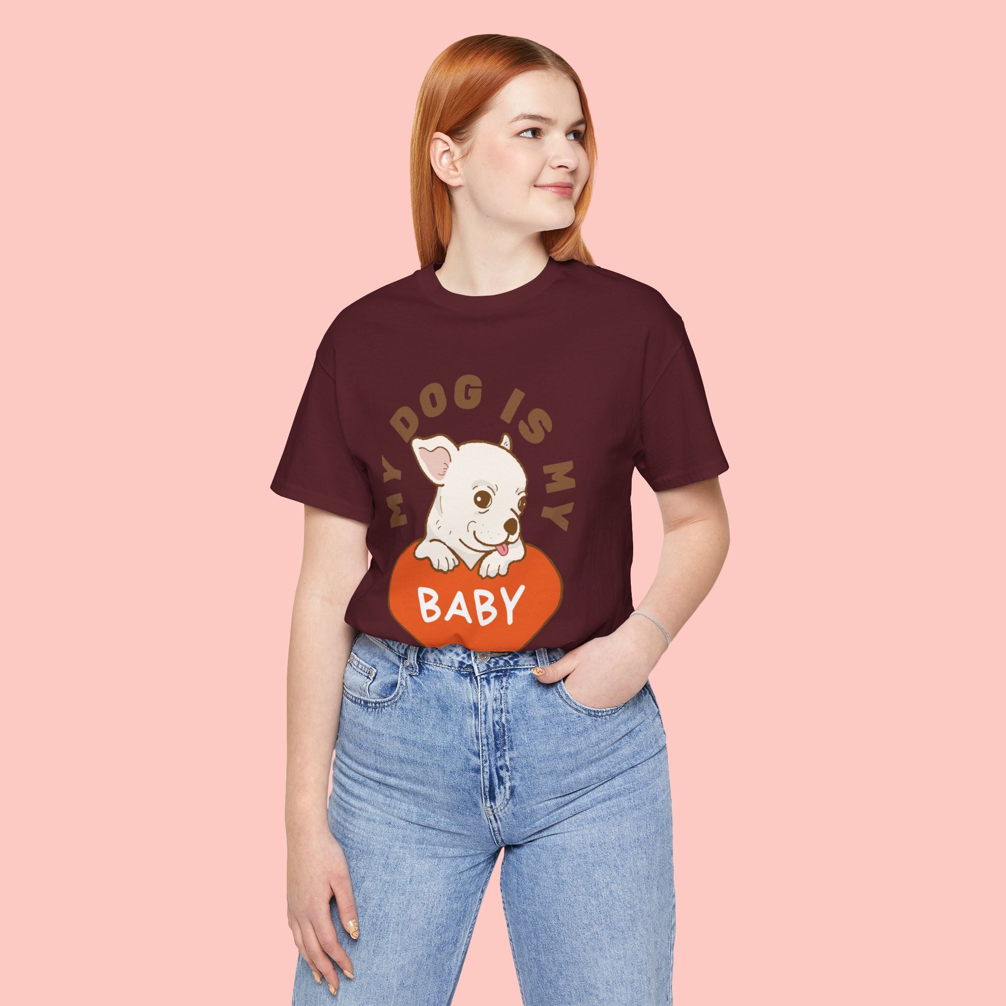 My Dog Is My Baby T-Shirt — Cute Puppy Heart Tee for Dog Lovers