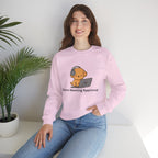 Crewneck Sweatshirt - Cute Puppy "Zoom Meeting Approved" Graphic